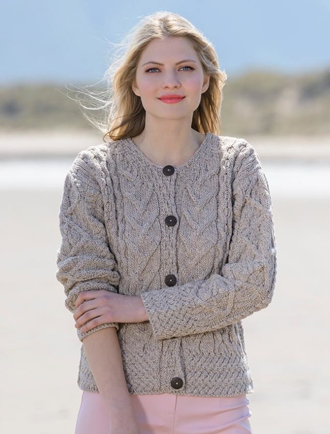 Aran Cable Knit Cardigan Embrace the Autumn with Aran Sweaters and Irish Knits - 7