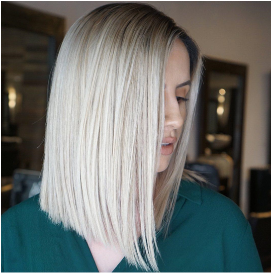 Extended Disconnected Bob and Highlights Completely Fashionable Medium Length Hairstyles - 3