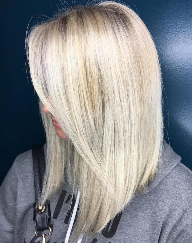Mid Length Blonde Haircut Completely Fashionable Medium Length Hairstyles - 8