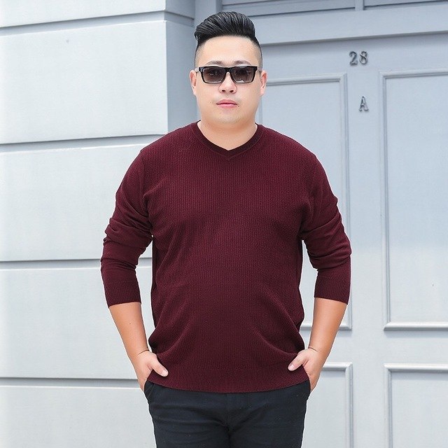 V – Neck top 10 Fashion Tips for Plus-Size Men to Wear in Office - 12
