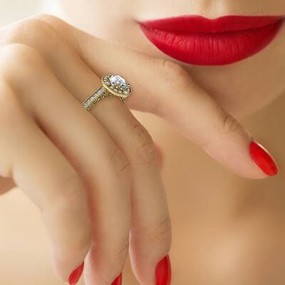 bezel set Low Profile Engagement Rings with Bezel Set - ring designs 1