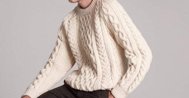 knitted sweater e1567677425286 Embrace the Autumn with Aran Sweaters and Irish Knits - Irish sweaters 1