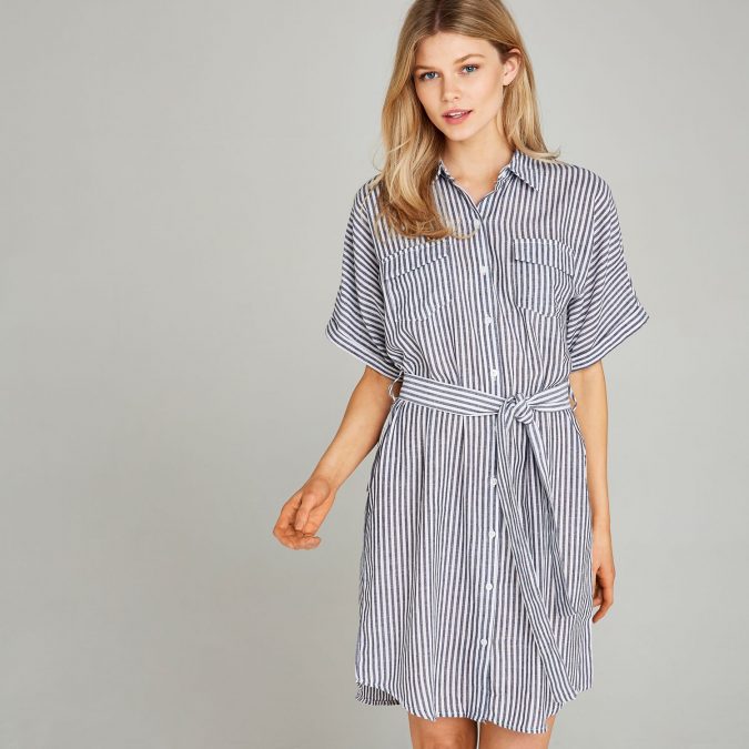 shirt dress 20 Must-Have Wardrobe Pieces Every Woman Over 40 Needs - 5
