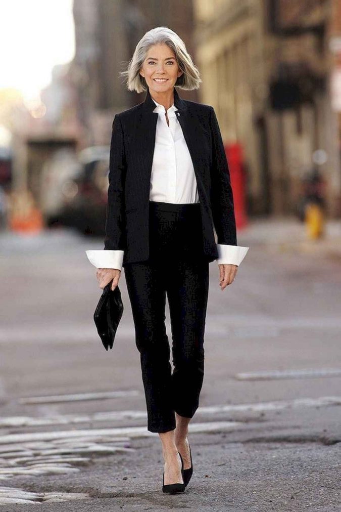 white shirt work outfit for women over 40 20 Must-Have Wardrobe Pieces Every Woman Over 40 Needs - 2
