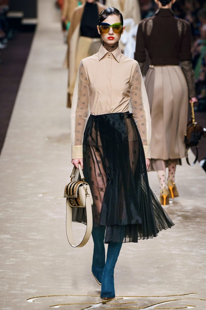 Fall fashion 2019 a line pleated skirt Fendi 10 Fall/Winter Retro Fashion Trends for the 70s Nostalgics - 42