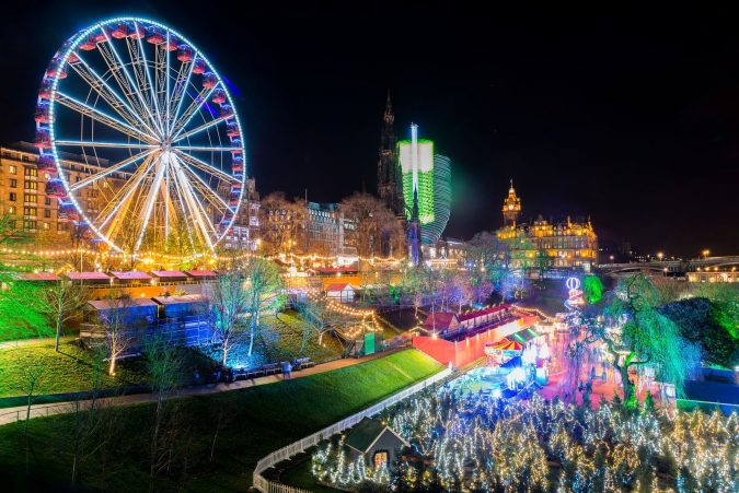edinburgh christmas lights Top 10 Fairytale Christmas Places for Couples - 33