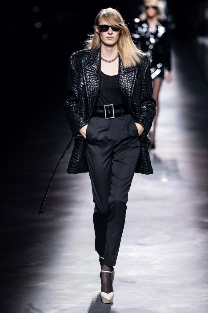 fall fashion 2019 long jacket saint laurent 60+ Retro Fashion Designs of Fall/Winter Inspired by the 80s and 90s - 5