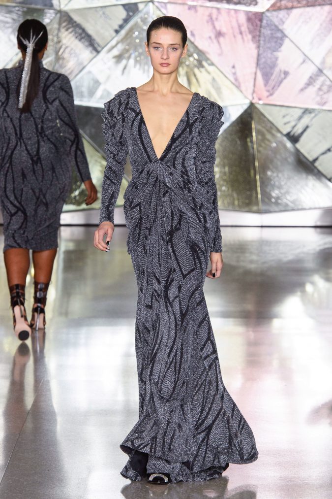 fall winter fashion 2020 dress leg of mutton sleeves Christian Siriano +20 Fall Fashion Trends of Unusual Shoulders and Sleeves - 51