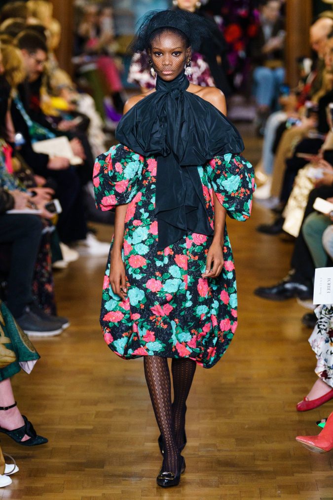 fall winter fashion 2020 dress puffy sleeves Erdem +20 Fall Fashion Trends of Unusual Shoulders and Sleeves - 32