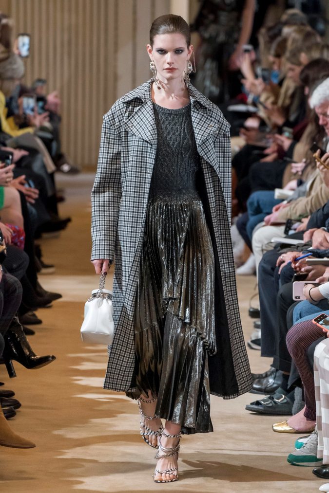 fall-winter-fashion-2020-knitted-sweater-pleated-skirt-checked-coat-Altuzarra-675x1013 90 Fall/Winter Fashion Ideas for a Perfect Combination of Vintage and Modern in 2020