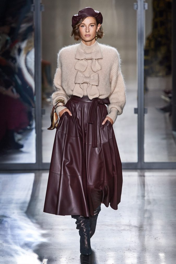 fall-winter-fashion-2020-knitted-top-leather-skirt-earthy-colors-Zimmermann-675x1013 65+ Hottest Winter Accessories Fashion Trends in 2022