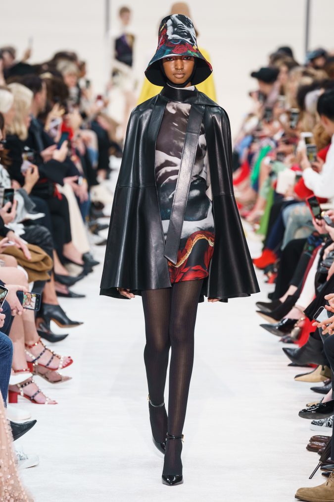 fall-winter-fashion-2020-mini-dress-leather-cape-Valentino-675x1013 +80 Fall/Winter Fashion Trends for a Stunning Wardrobe in 2022