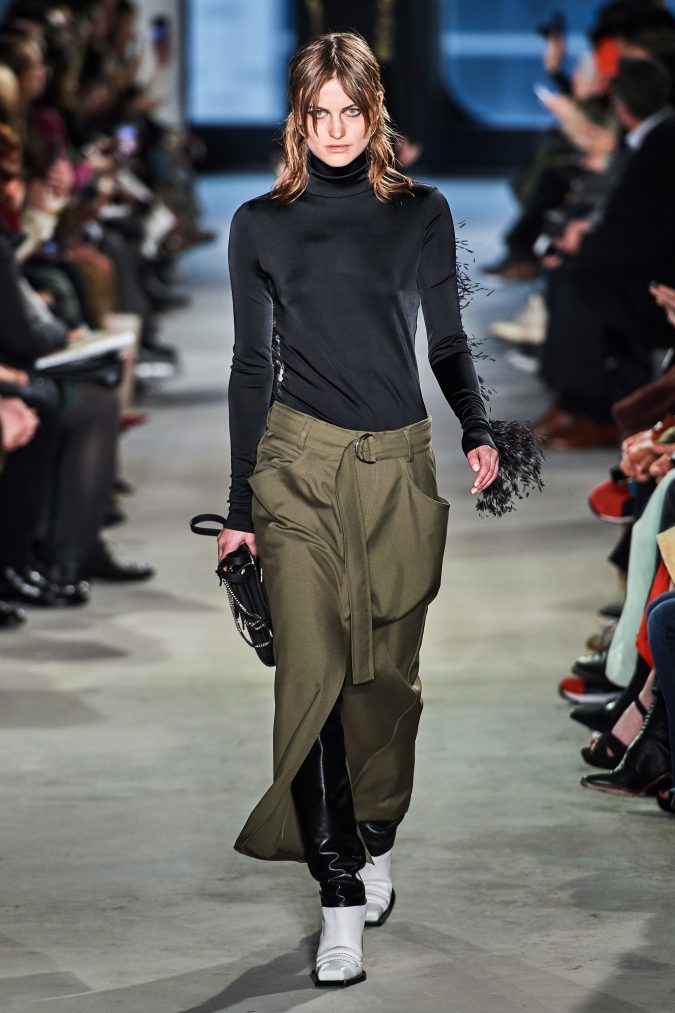 fall winter fashion 2020 turtleneck skirt Proenza Schouler +20 Fall Fashion Trends of Unusual Shoulders and Sleeves - 55