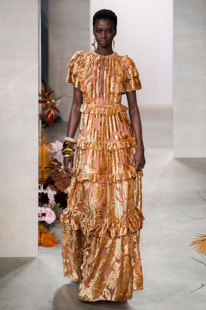 fall winter fashion 2020 velvet ruffled dress Ulla Johnson 90 Fall/Winter Fashion Ideas for a Perfect Combination of Vintage and Modern - 69