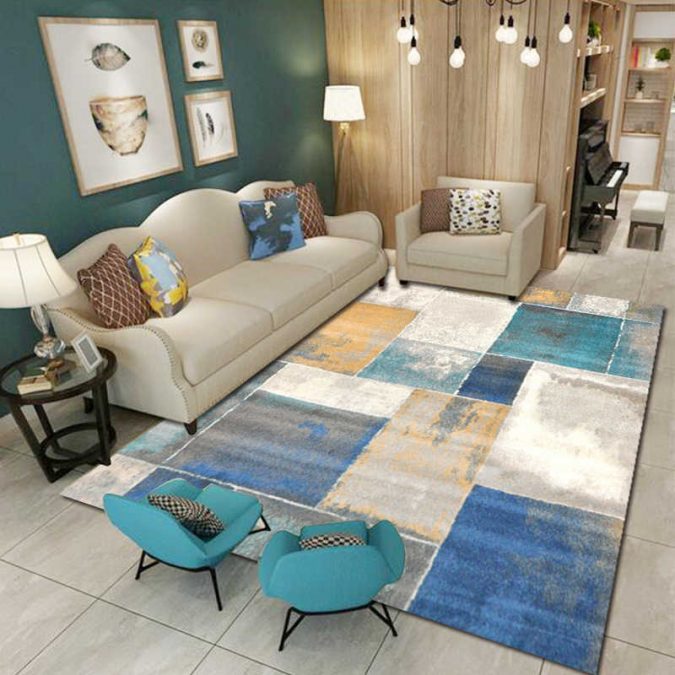 rug in living room. 8 Tricks You Can Do Make Your Home Look Great - 4