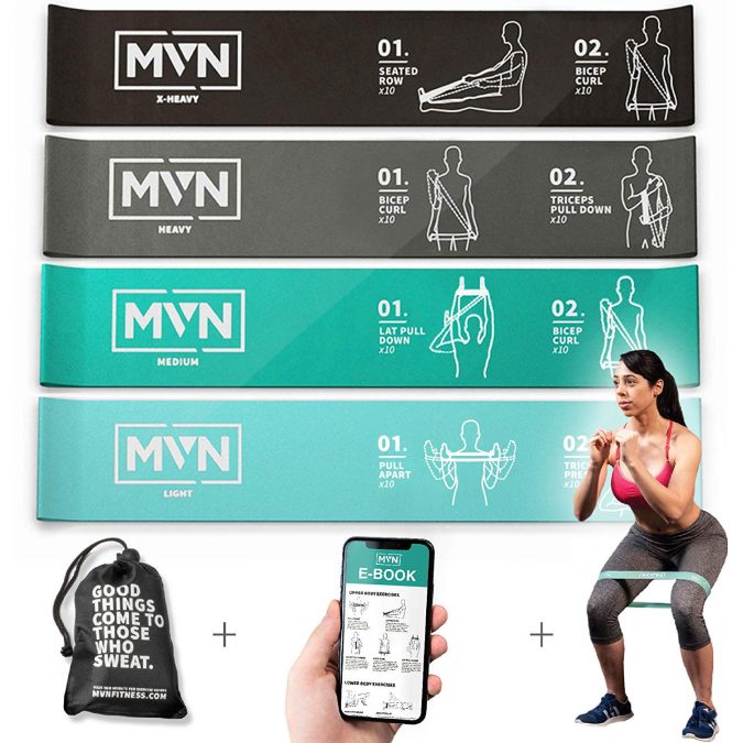 MVN Resistance Bands Top 15 Best Home Gym Equipment to Get Fit - 7