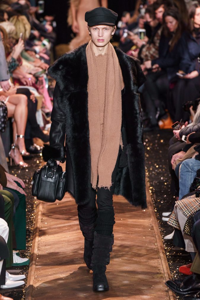 fall fashion 2019 earthy colored scarf Michael Kors Top 10 Winter Fashion Predictions and Trends - 12