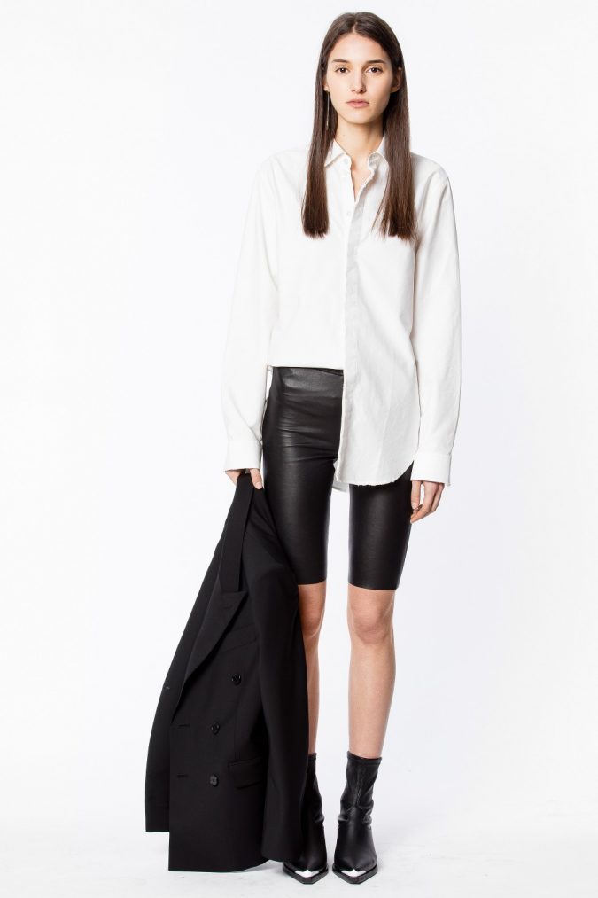 45+ Elegant Work Outfit Ideas for Fall and Winter 19 fall outfit bermuda shorts shirt blazer boots 45+ Elegant Work Outfit Ideas for Fall and Winter - 19