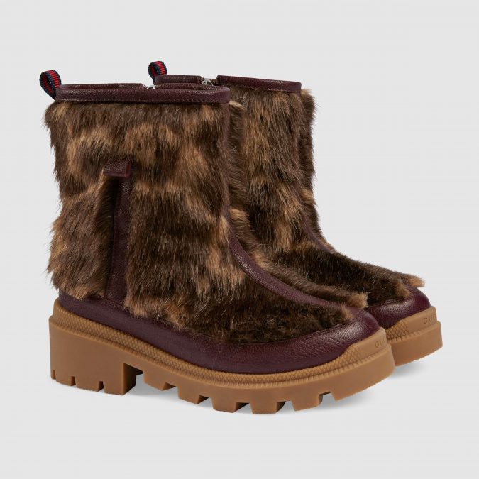 fall winter fashion 2020 GG faux fur boots gucci 15 Cutest Kids Fashion Trends for Winter - 48