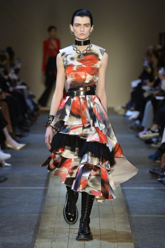 fall winter fashion 2020 floral dress Alexander McQueen 120+ Lovely Floral Outfit Ideas and Trends for All Seasons - 32