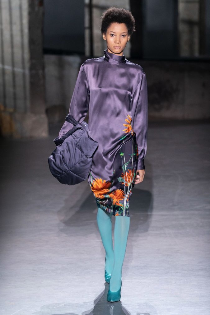 fall winter fashion 2020 floral dress Dries Van Noten 120+ Lovely Floral Outfit Ideas and Trends for All Seasons - 35