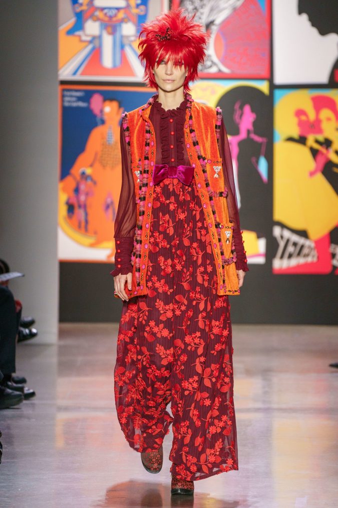 fall winter fashion 2020 floral pants outfit Anna Sui 120+ Lovely Floral Outfit Ideas and Trends for All Seasons - 47