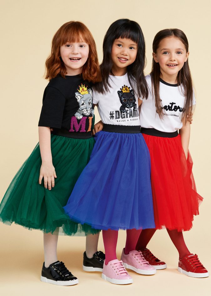 fall winter fashion 2020 kids A skirts t shirts dolce and gabbana 15 Cutest Kids Fashion Trends for Winter - 34