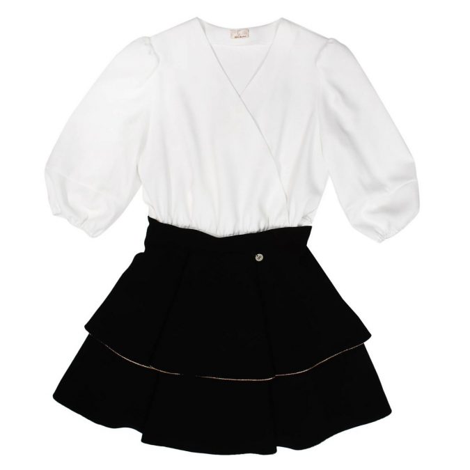 fall winter fashion 2020 kids puffed sleeve dress Elisabetta Franchi 15 Cutest Kids Fashion Trends for Winter - 7