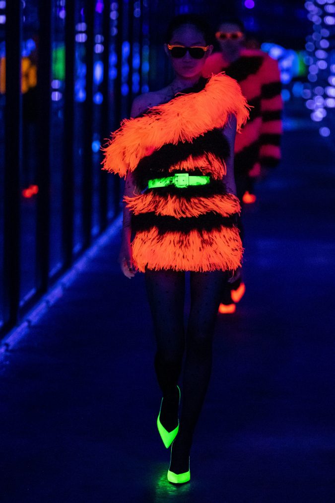 fall-winter-fashion-2020-neon-dress-Saint-Laurent-675x1013 Top 10 Fashionable Winter Fashion Outfit Ideas for Teens in 2021