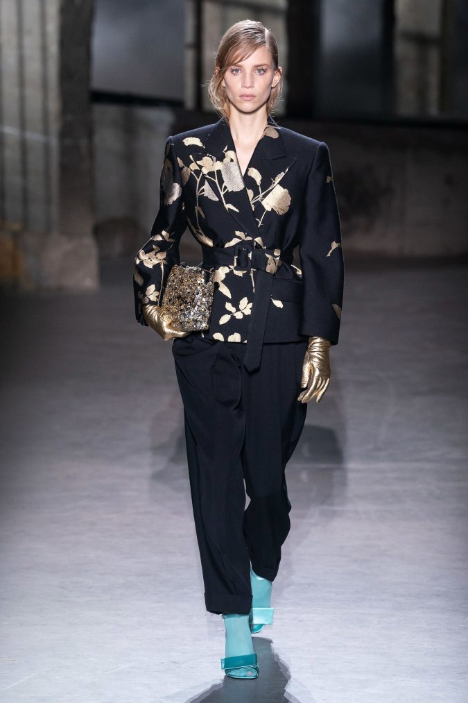 fall winter fashion 2020 pantsuit Dries Van Noten 120+ Lovely Floral Outfit Ideas and Trends for All Seasons - 19
