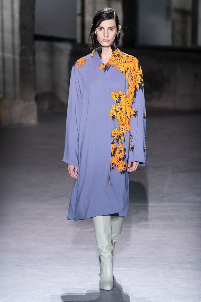 fall winter fashion 2020 shirt dress Dries Van Noten 120+ Lovely Floral Outfit Ideas and Trends for All Seasons - 33