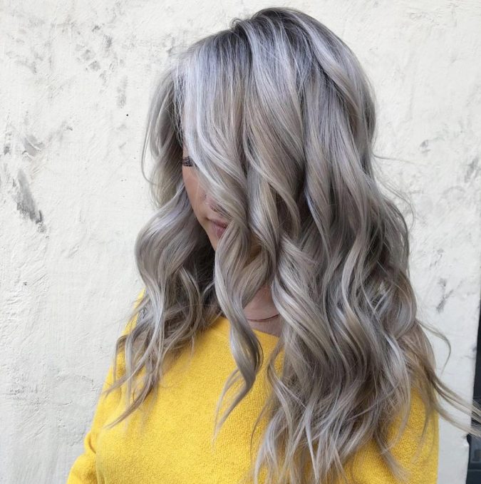 grey and blonde hair 12 Hottest Winter Hair Color Ideas for Women - 23