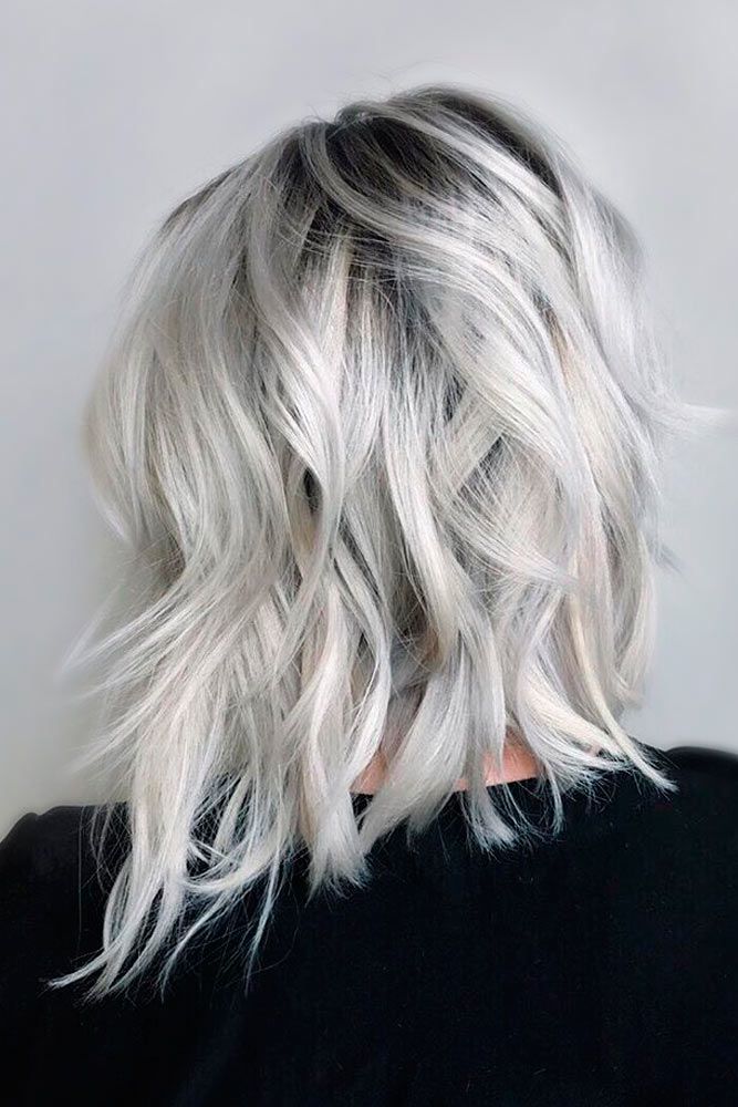 grey hair 12 Hottest Winter Hair Color Ideas for Women - 21