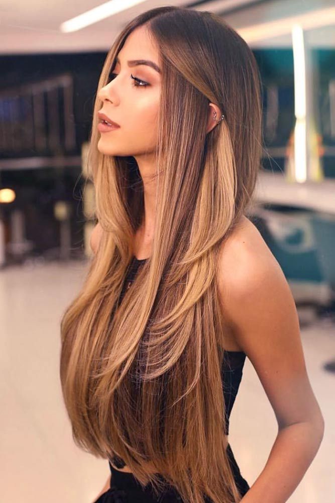 long-middle-part-hairstyle Top 20 Hottest Winter Hairstyles for Women in 2022