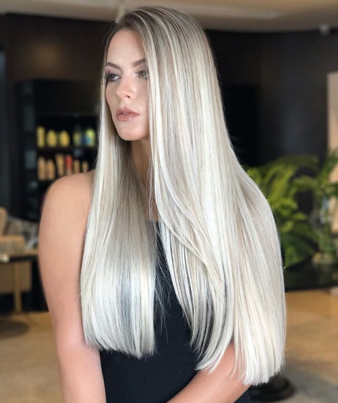 long-side-parted-silver-hair-675x805 Top 20 Hottest Winter Hairstyles for Women in 2022