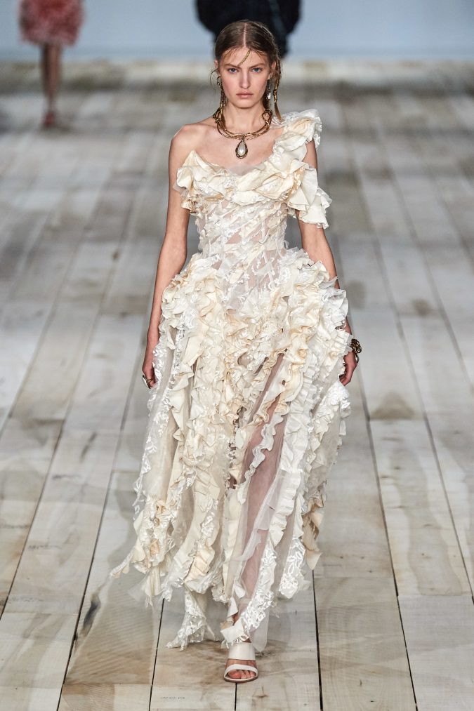 spring-summer-fashion-2020-dress-Alexander-McQueen-2-675x1013 120+ Lovely Floral Outfit Ideas and Trends for All Seasons 2020