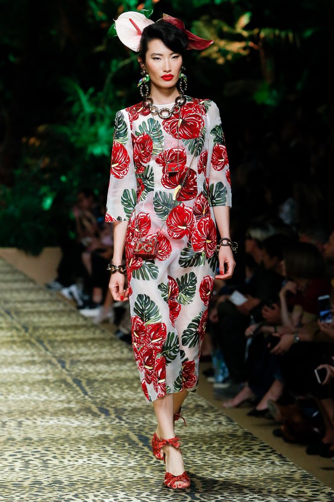 spring summer fashion 2020 floral dress Dolce and Gabbana 3 120+ Lovely Floral Outfit Ideas and Trends for All Seasons - 79