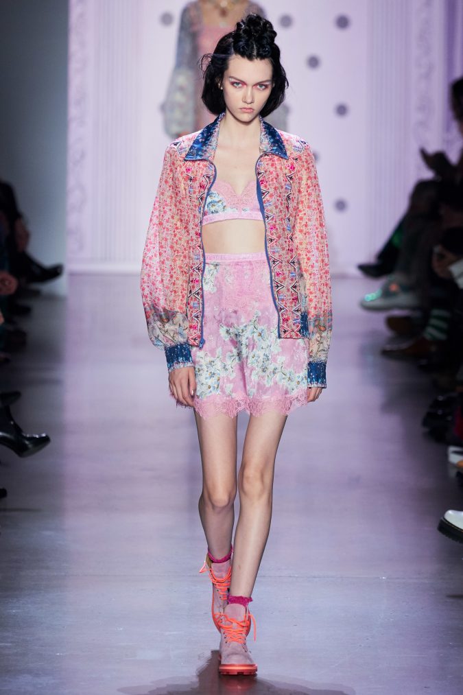 spring summer fashion 2020 floral jacket outfit Anna Sui 120+ Lovely Floral Outfit Ideas and Trends for All Seasons - 71