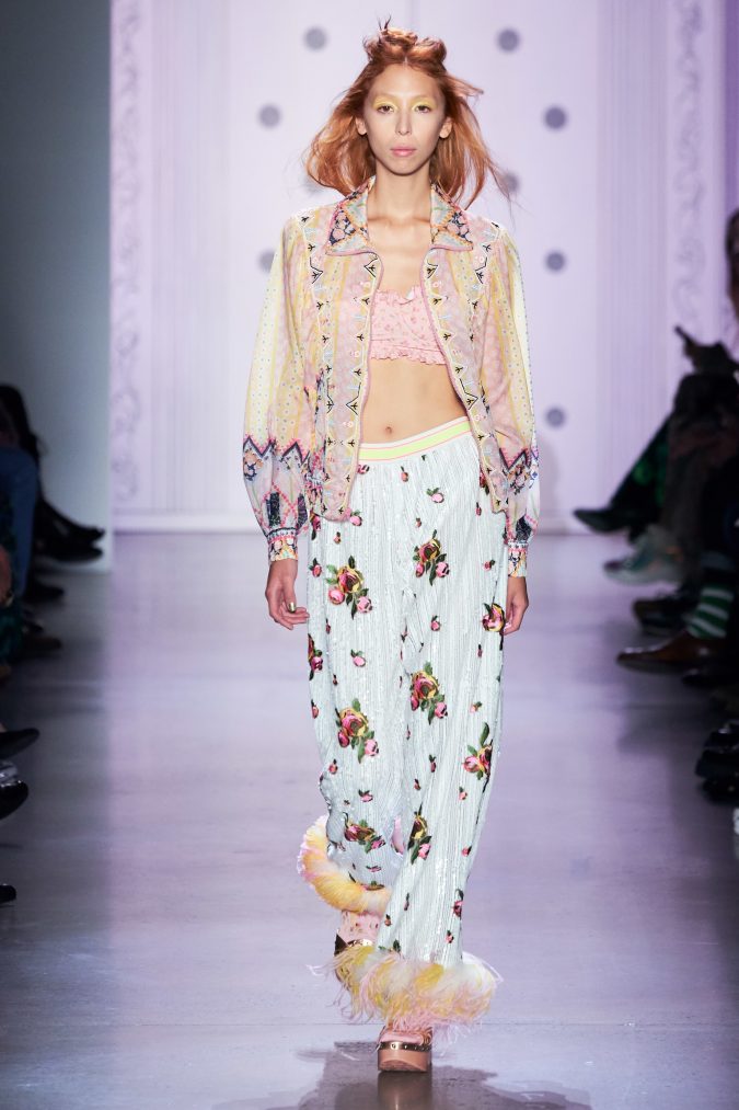 spring summer fashion 2020 floral pants Anna Sui 120+ Lovely Floral Outfit Ideas and Trends for All Seasons - 64