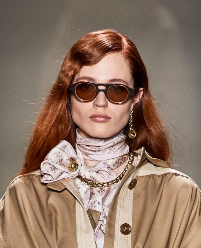 Top 20 Hottest Winter Hairstyles for Women 28 two textures weavy bangs fall 2020 Zimmermann Top 20 Hottest Winter Hairstyles for Women - 28