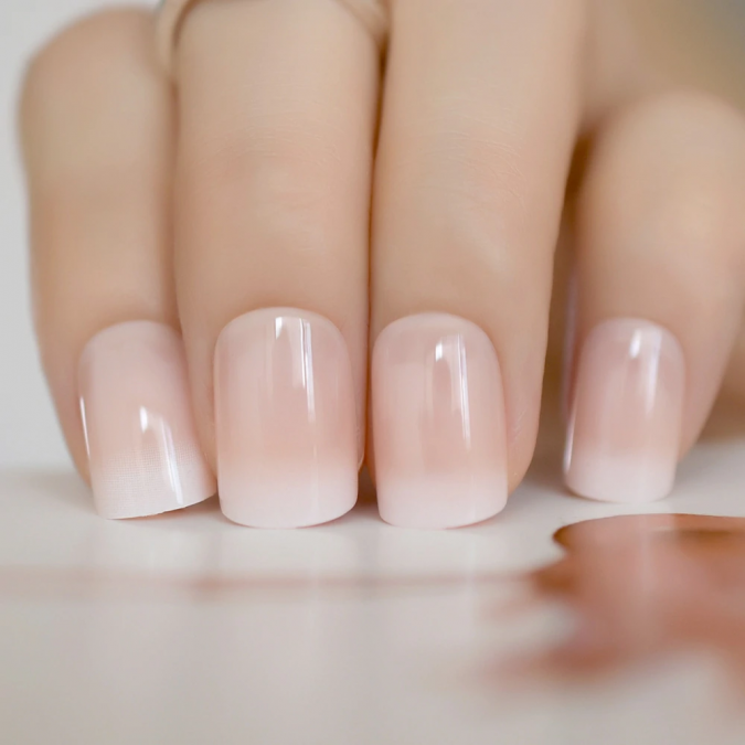Top 10 Lovely Nail Polish Trends for Next Fall & Winter 29 Beige Gradient French Manicure Natural looking Nails Top 10 Lovely Nail Polish Trends for Next Fall & Winter - 29