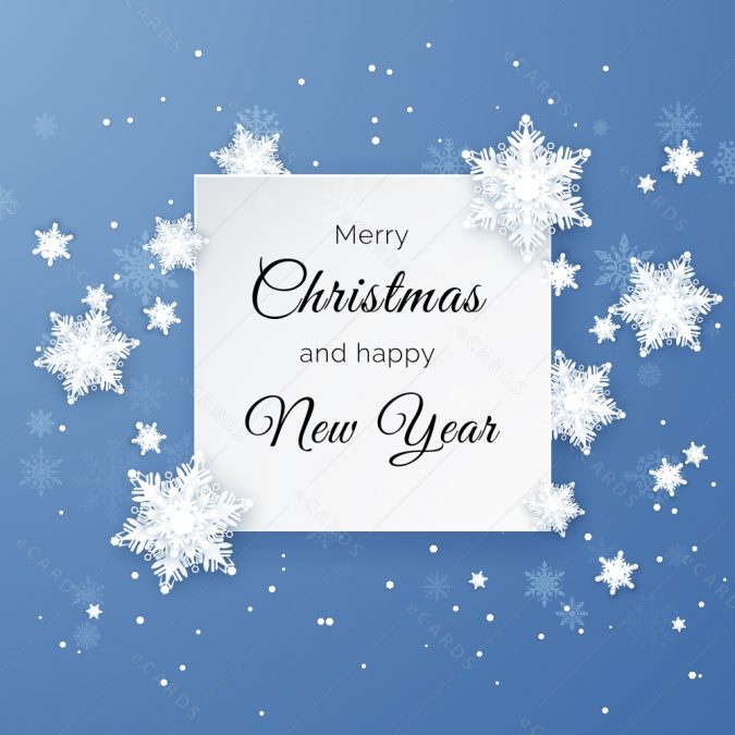 Merry Christmas happy new year greeting card 75+ Latest Happy New Year Greeting Cards - 14
