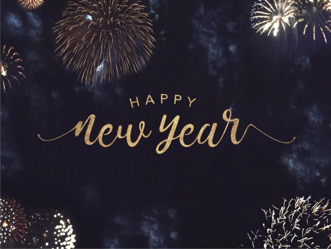 New-Year-greeting-card-2020-fireworks-675x507 75+ Latest Happy New Year Greeting Cards