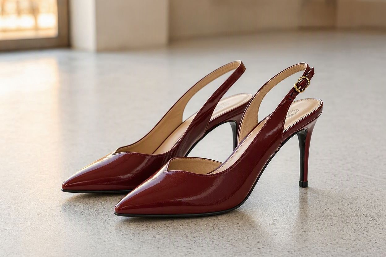 Elegant Collection Of High-Heeled Shoes For Women 7 Pointed Toe Slingback Heels Elegant Collection Of High-Heeled Shoes For Women - 7