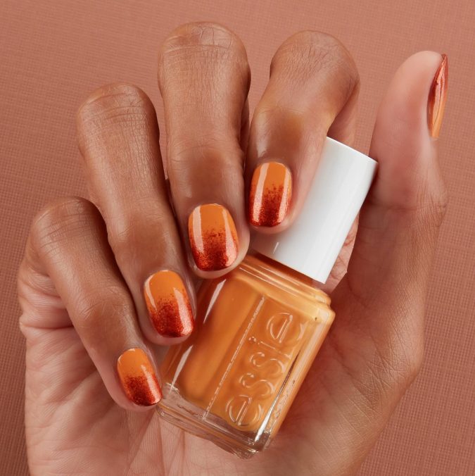 Pumpkin-Spice-Ombre-nails-675x676 Top 10 Lovely Nail Polish Trends for Next Fall & Winter