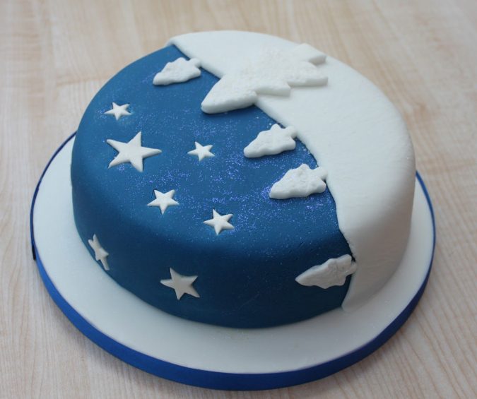 blue Christmas cake 16 Mouthwatering Christmas Cake Decoration Ideas - 1