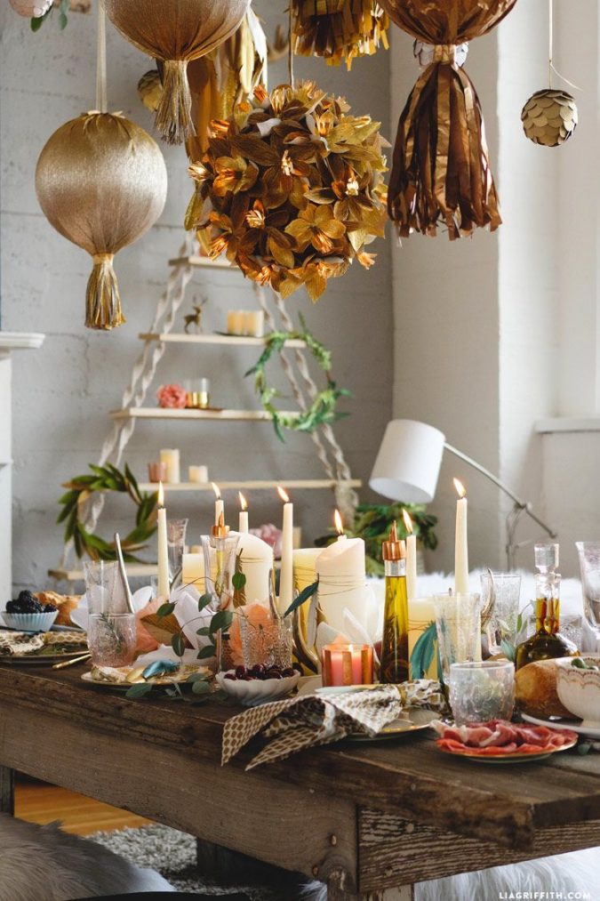 boho new years eve decoration 2 10 Breathtaking New Year’s Eve Party Decoration Trends - 6
