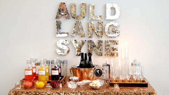 champagne bar 10 Breathtaking New Year’s Eve Party Decoration Trends - 25