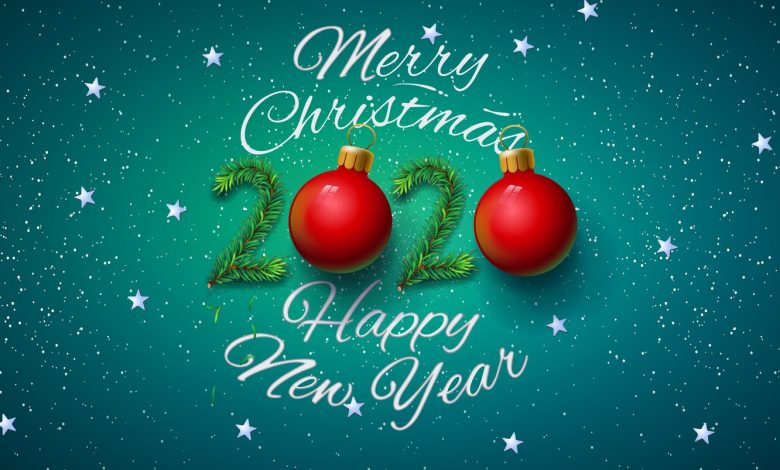 christmas new year greeting card 2020 75+ Latest Happy New Year Greeting Cards - Design 1