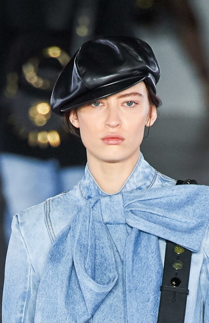 fall winter fashion 2020 jeans bows Balmain Top 10 Elegant Women’s Hat Trends For Winter - 15